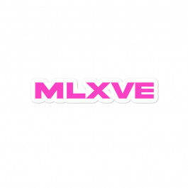 Pink MLXVE Bubble-free stickers