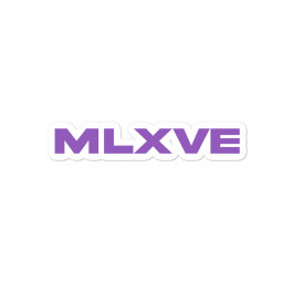 Purple MLXVE Bubble-free stickers