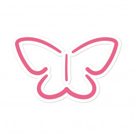 Pink MLXVE Butterfly Bubble-free stickers